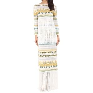 Rachel Zoe White Turquoise & Yellow Dress